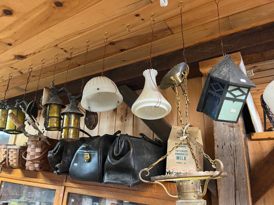 Picnic Basket Doctor Bag Craftsmen Era Lighting Angle Lamp Shade