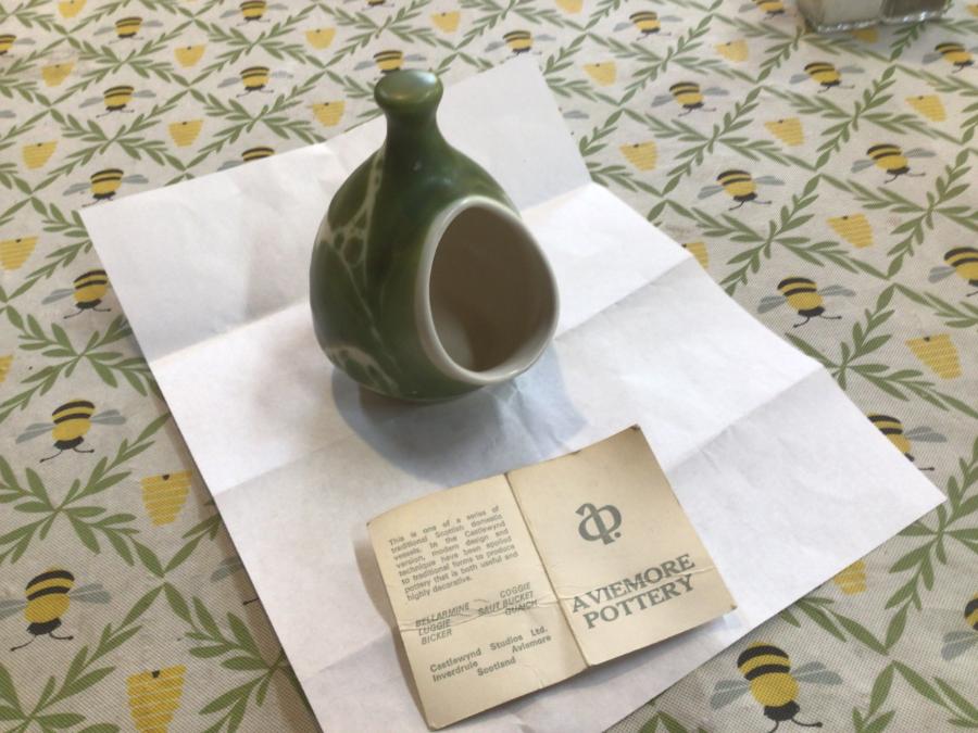 Aviemore Pottery Scotland Salt Bucket