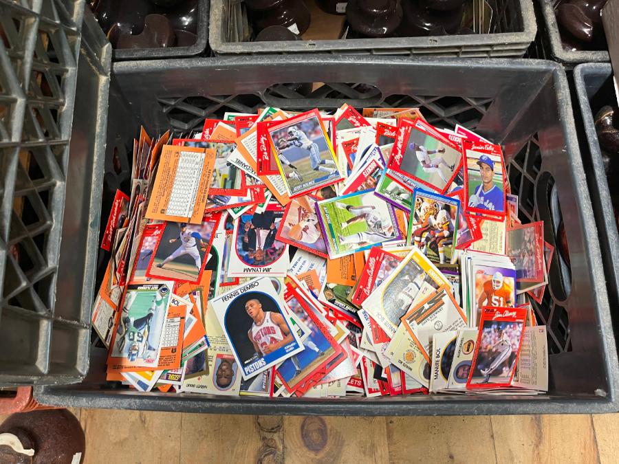 Basketball, Football and Baseball Trading Cards